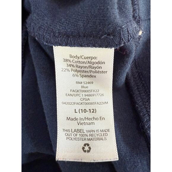 Youth Free Assembly Blue Long Sleeve Quarter Zip Track Jacket Sweater L 10/12 - Picture 9 of 10